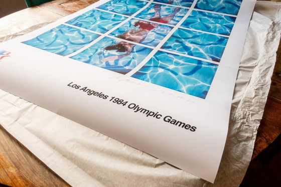 Image 1 of Duiker in zwembad - David Hockney 1984 - Poster 70 × 100 cm
