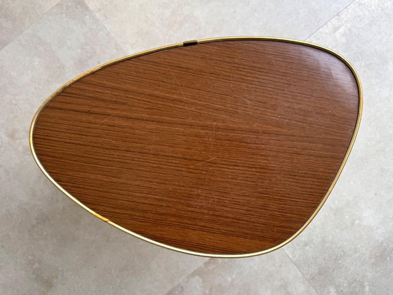 1x Table d'appoint/table à plantes vintage en Formica – Porte-plantes, Metal, Plastic (photo 5 of 10)