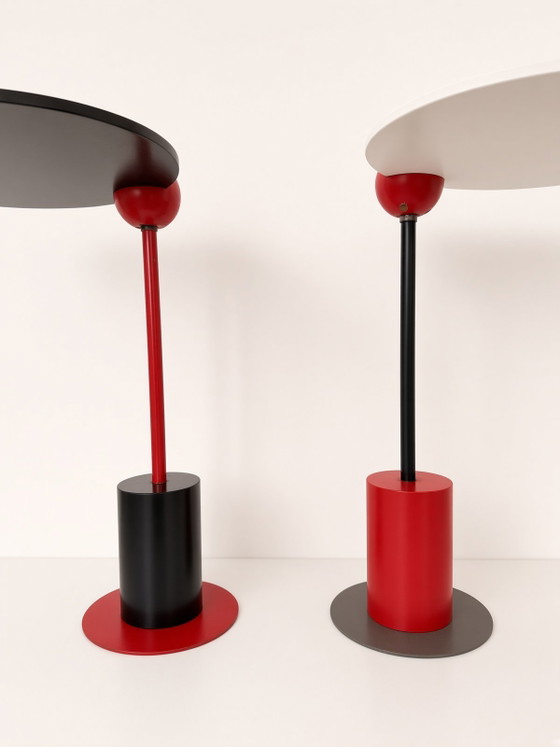Tavolino Piccolo stile Memphis postmoderno Edward Geluk anni '80 Arco – Tavolini, Metal, Wood (photo 2 of 7)