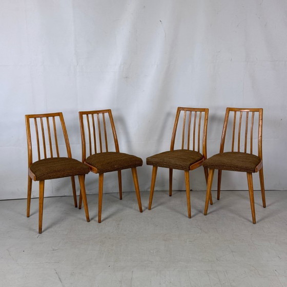 Image 1 of Set aus 4 tschechoslowakischen Esszimmerstühlen, 1960er Jahre