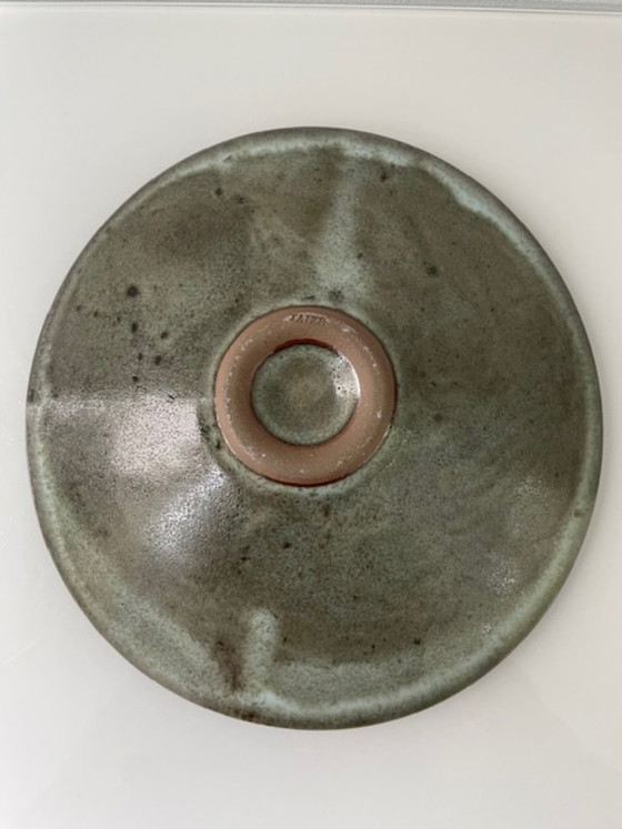 Image 1 of Vintage Taizé ceramic design bowl on a base