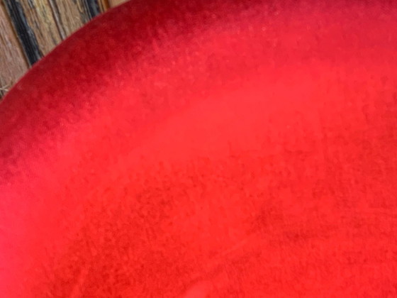 Set of Mid-Century Red Velvet Armchairs, 1960s – Mid Century Modern (photo 6 of 6)