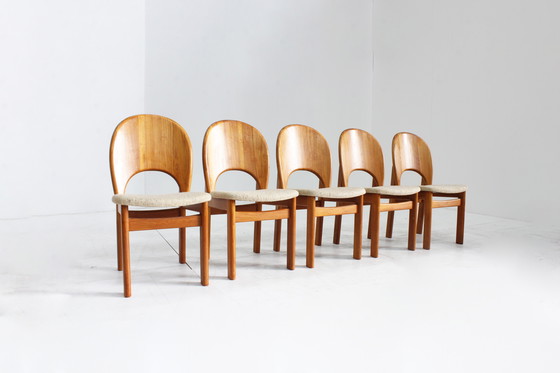 Image 1 of 5 Vintage Danish Mid - Century dining chairs Glostrup