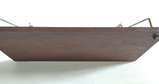 Set van 3 Vintage Teak Wandplankjes met Messing Beugels – Jaren '60 Mid-Century Deens Design – Wandrek, Wood (photo 48 of 52)