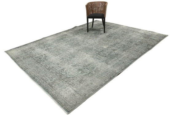 Image 1 of Hand-knotted vintage art rug 336x248