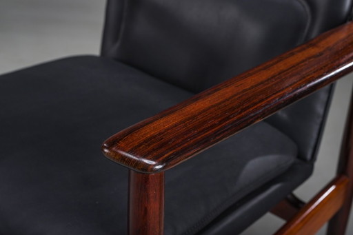 Dänische Modell 431 Sessel aus Leder von Arne Vodder für Sibast Møbler, 1960er, 4er-Set