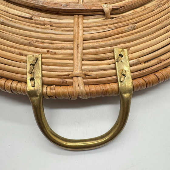 Vassoio da Portata XXL in Rattan e Ottone Anni '70 – Stile Gabriella Crespi – Gabriella Crespi Style (photo 9 of 10)