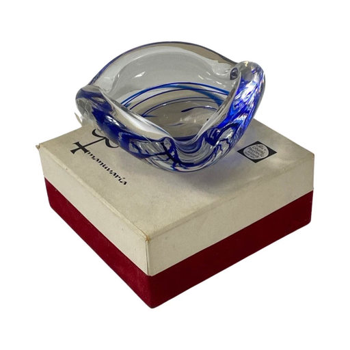 Max Verboeket - Kristalunie Maastricht - Ashtray - Including box - Unused, vintage - Dutch glass - Signed edition