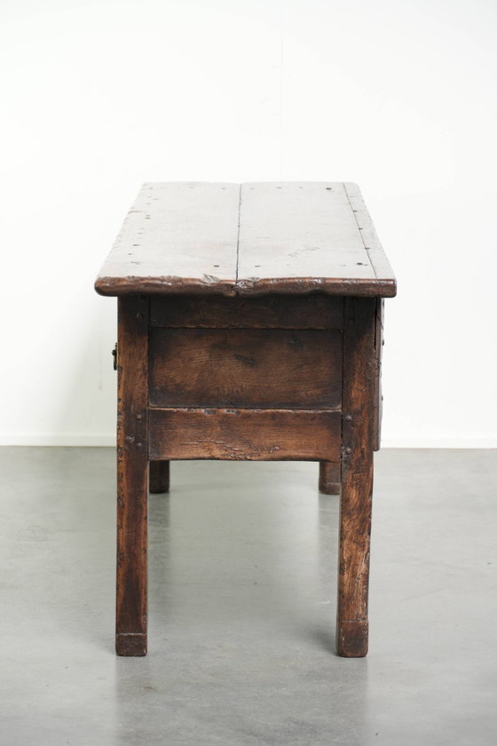 Image 1 of Robusta credenza antica in stile inglese del XIX secolo, con un bellissimo aspetto rustico e una splendida patina.