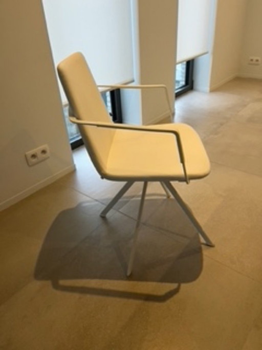 6 x Chair Of The Brand JOLI Type Raphael With Table Brand MDF Italia Type Tense