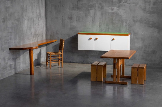 Image 1 of Wandkast van Charlotte Perriand voor Les Arcs, Frankrijk, jaren 70.