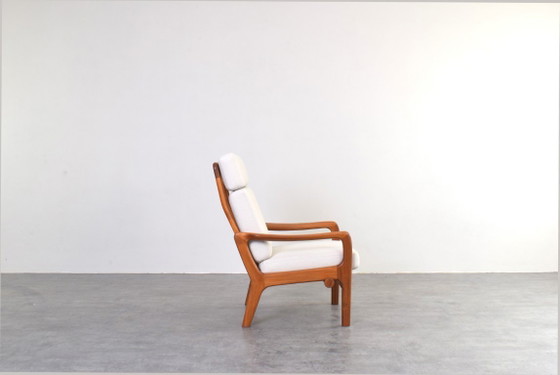 Image 1 of Set van 2 Deense teakhouten loungestoelen uit het midden van de 20e eeuw, ontworpen door Juul Kristensen, jaren 60.
