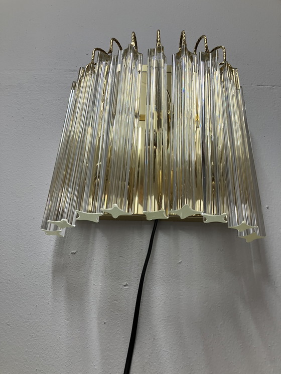 Image 1 of Lampada da parete vintage Mirano "Trilobo" di Venini, cristallo