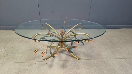 Florentine coffee table in the manner of Hans Kögl, 1970s