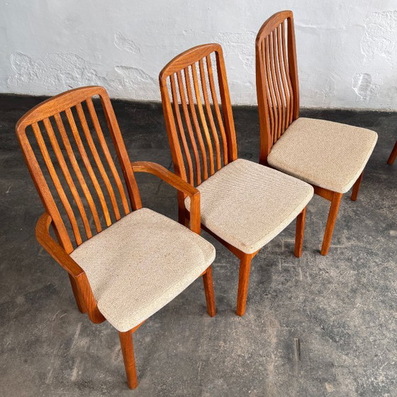 Image 1 of Set of 6 Danish Dining Chairs with 2 Carvers
