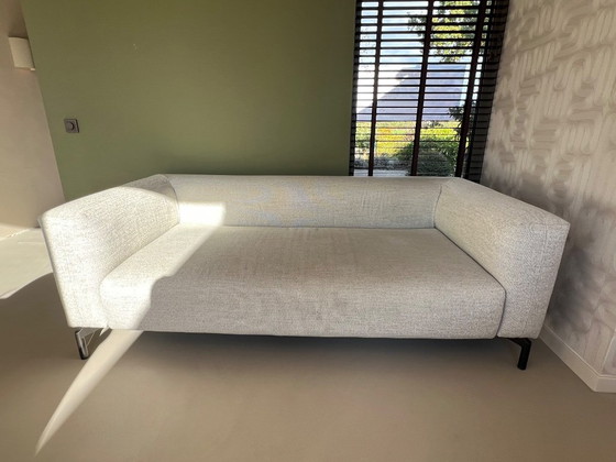 Pode 2-Sitzer Sofa, hellgrauer Textilbezug, 2 Sitzer Sofas, Stoff, Metall, Modern (Foto 13 von 15)