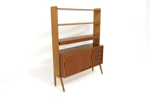 Scandinavisch teakhouten secretair bureau, Zweden, 1950