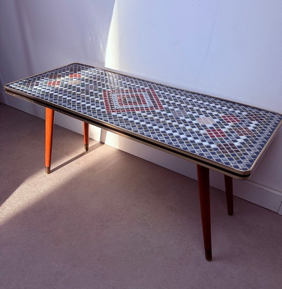 Image 1 of Vintage mosaic table, coffee table, side table