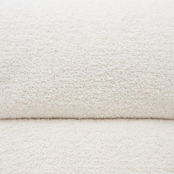 Image 1 of Pair of white bouclé armchairs, 1950s