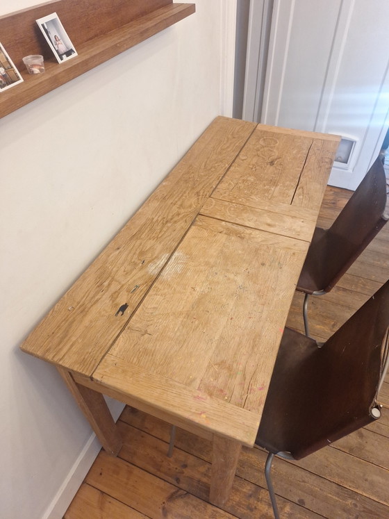 Autentica scrivania scolastica in legno per bambini – Scrivanie, Wood (photo 3 of 5)