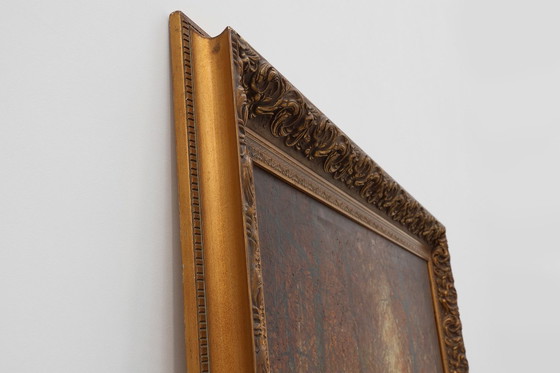 Image 1 of Peinture à l'huile sur toile signée, représentant une forêt, Paris, 1926