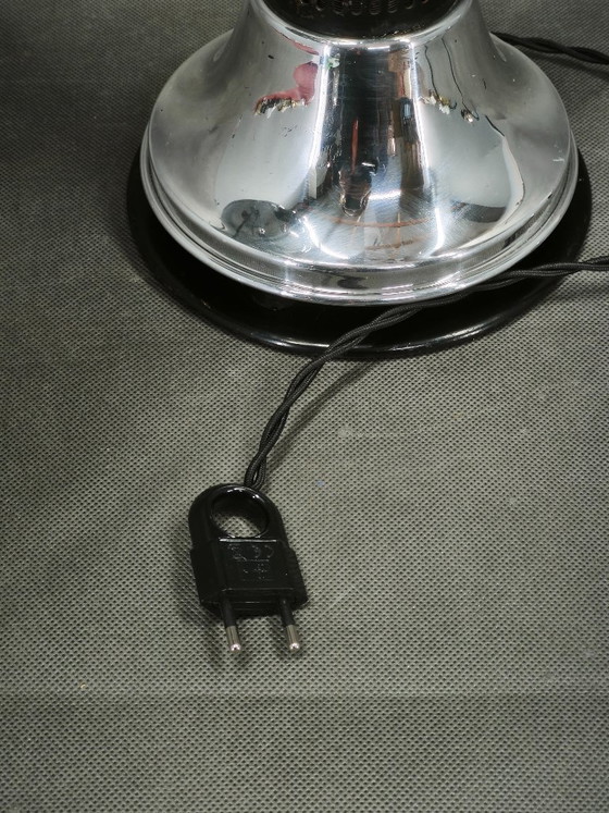 Image 1 of Lampe de table réglable en quartz chromé de style Bauhaus Hanau, années 1930, Allemagne