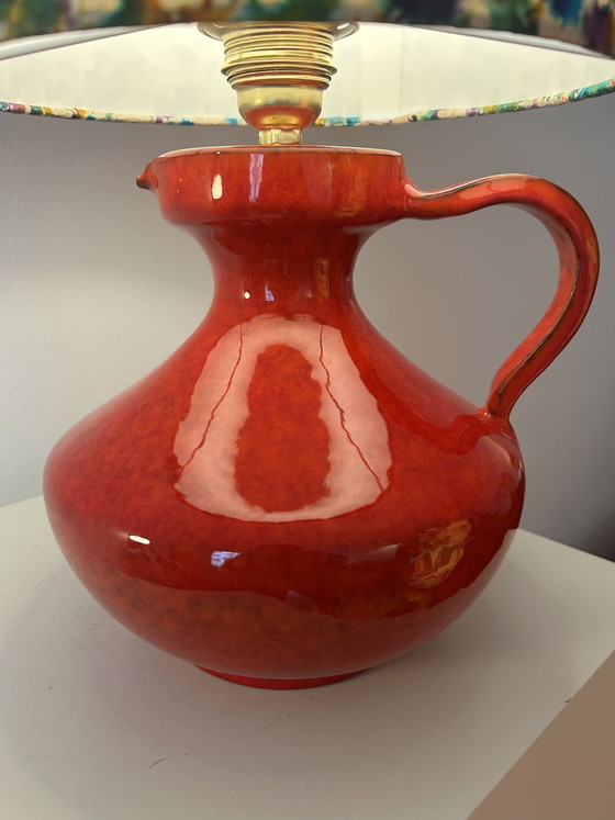 Image 1 of Upcycled table lamp made from a vintage vase - West German Pottery