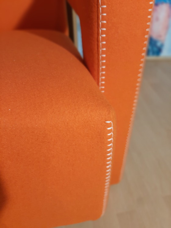 Image 1 of Cassina Utrecht 637 Nuovo mai usato in panno di lana Ruggine arancione (Serie 13L) Punto cavallo