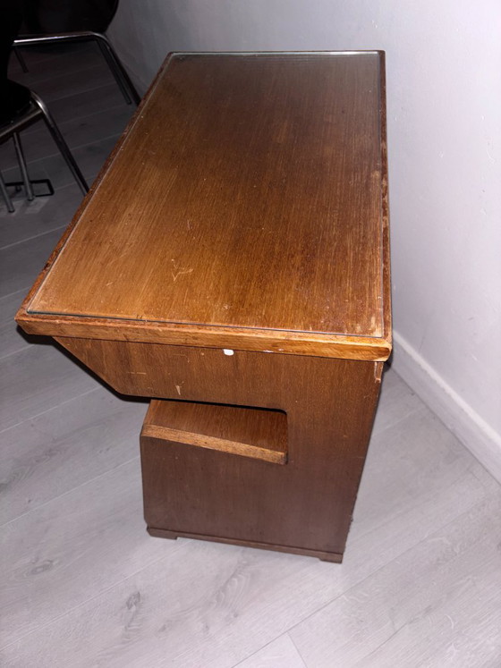 Besonderer Art Deco Schrank / Bibus – Haager Schule – 1920er/30er Jahre – TV-Möbel, Wood, Glass (photo 4 of 10)