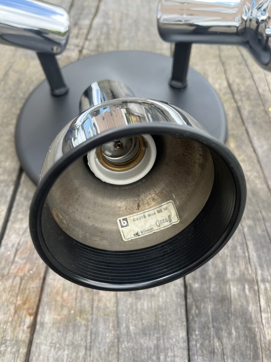 Image 1 of Vintage Brilliant Leuchten space age chrome ceiling spotlights