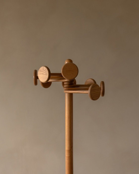 Image 1 of Appendiabiti vintage di Hank Loewenstein – appendiabiti di design in legno, anni '70