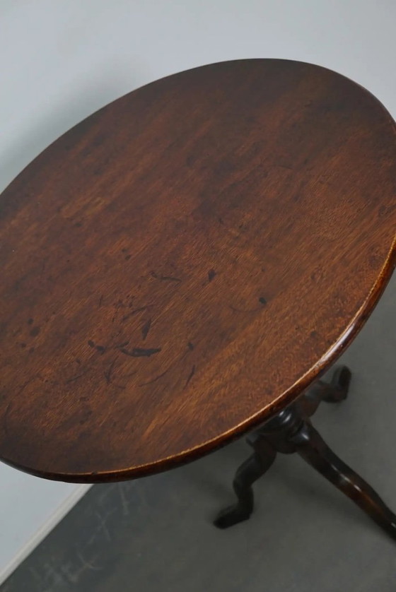 Image 1 of Tavolo da vino inclinabile in mogano georgiano del XVIII secolo