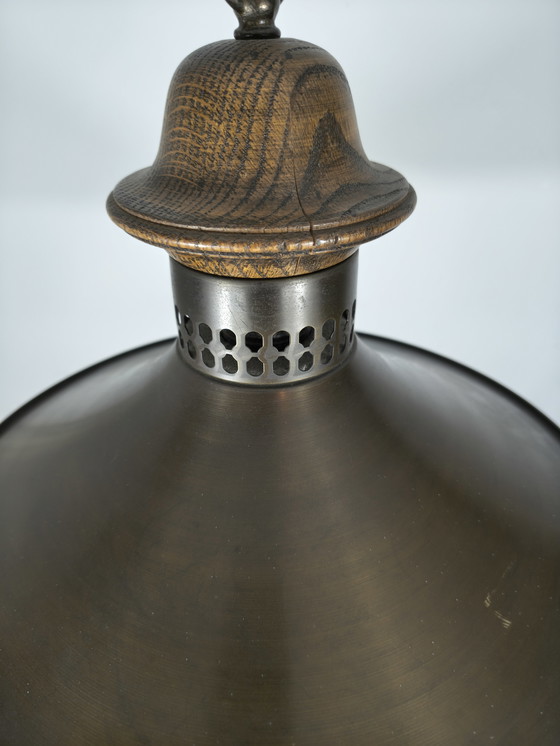 Image 1 of Vintage koperen industriële hanglamp