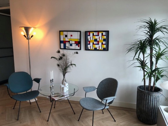 Image 1 of Unique, Gispen/Kembo ensemble, 2 chairs, coffee table and standing lamp