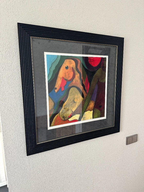 Image 1 of Framed screen print by Theo Mackaay