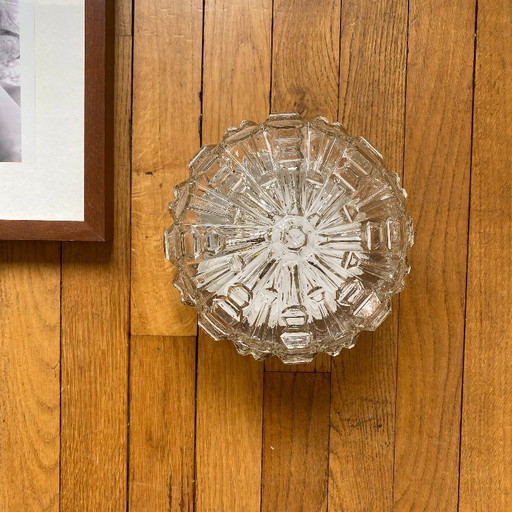 lampada da parete o da soffitto in vetro a oblò minimalista