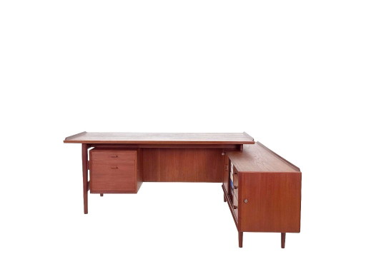 Scrivania Direzionale Arne Vodder Modello 209 – Sibast, 1970 – bureau, Wood, Vintage (photo 2 of 14)