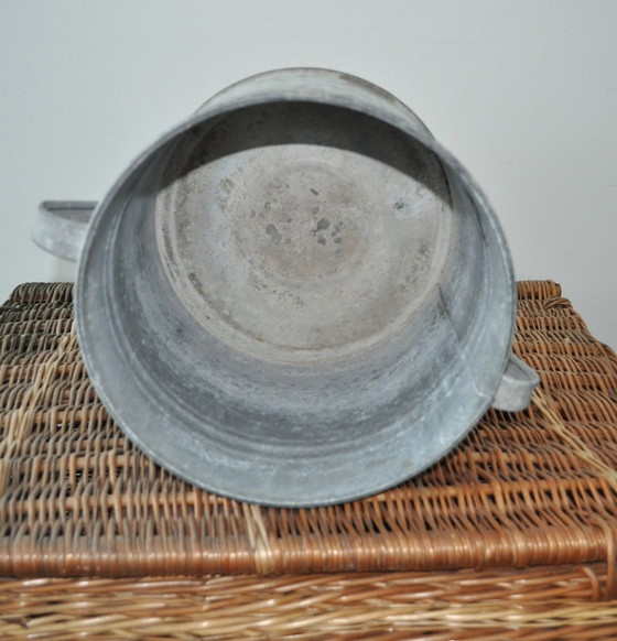 Cache-pot Vintage en Zinc Galvanisé, Années 1950 – Cache pots (photo 5 of 7)