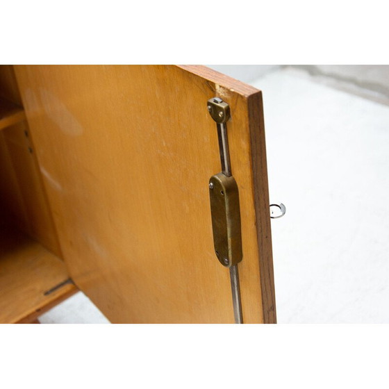 Image 1 of Vintage sideboard in beech and opaxite glass by Hubert Nepožitek and Bohumil Landsman for Jitona, 1960