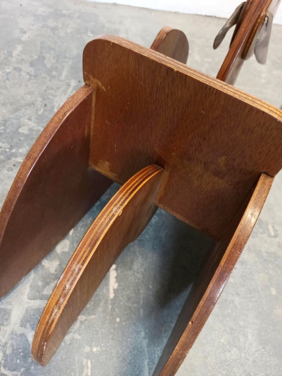 Cavallo a dondolo / pecora in legno, Oggetti decorativi, Marrone (foto 12 di 15)