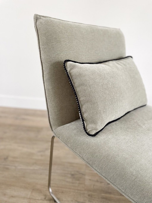Sillón retapizado | chenilla verde | incluye cojín