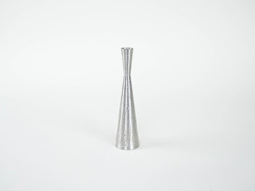 Candelabro de metal, diseño italiano, década de 1970, fabricado en Italia.