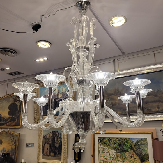 Image 1 of Lámpara De Techo /Chandelier Barovier & Toso, Cristal Soplado, 60’S – Italia