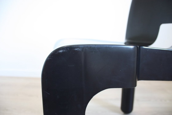 Image 1 of UNIVERSALE CHAIR No. 4867 - Joe COLOMBO - Zwart - Vintage 1967