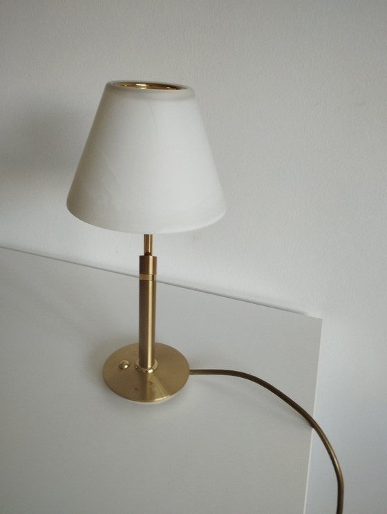 B+M Leuchten table lamp, brass, dimmable, vintage (photo 4 of 13)