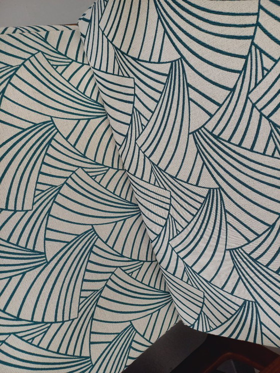 Image 1 of Pair of vintage Scandinavian armchairs by Arne Wahl Iversen for Komfort in teak and fabric from the 60s