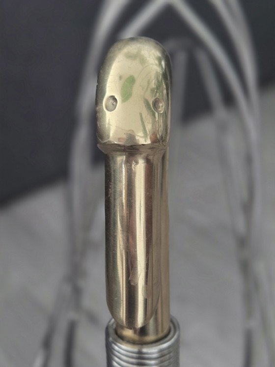 Portariviste vintage “Cigno” | Maison Jansen, circa anni '70 – Brass, Chrome (photo 5 of 15)