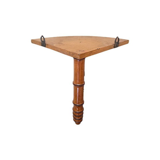 Image 1 of Antica consolle angolare francese in noce, fine XIX secolo