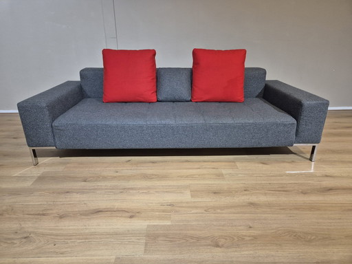 Zanotta Alfa 3 Seater - Gris - Tissu de laine - Très bon état - Design