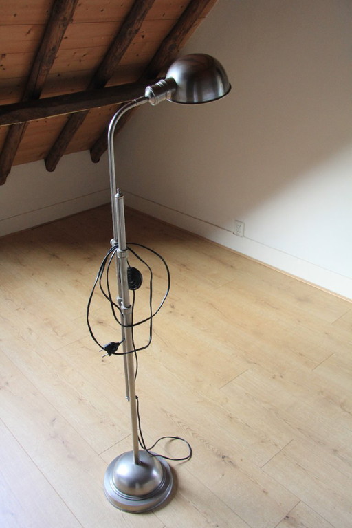 standing adjustable chrome lamp in bauhaus style fa Flamant